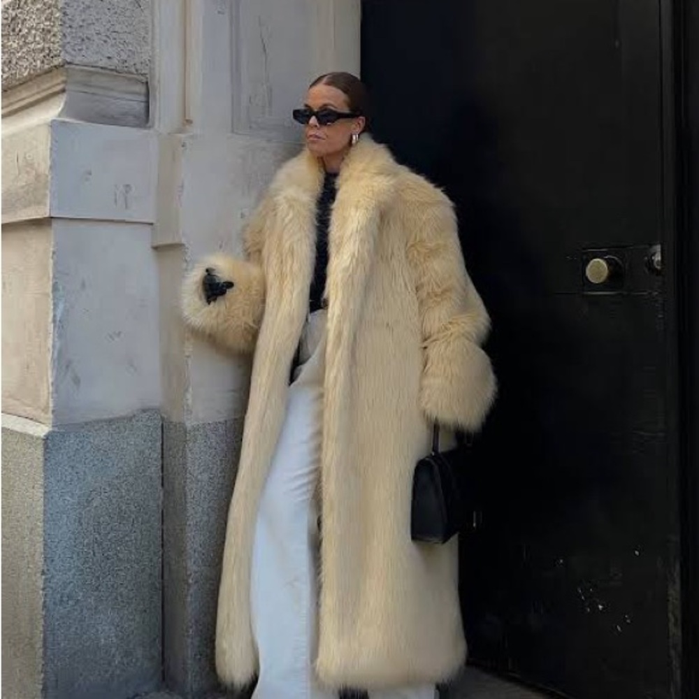 Source Unknown Wallis Oversized Fur Coat